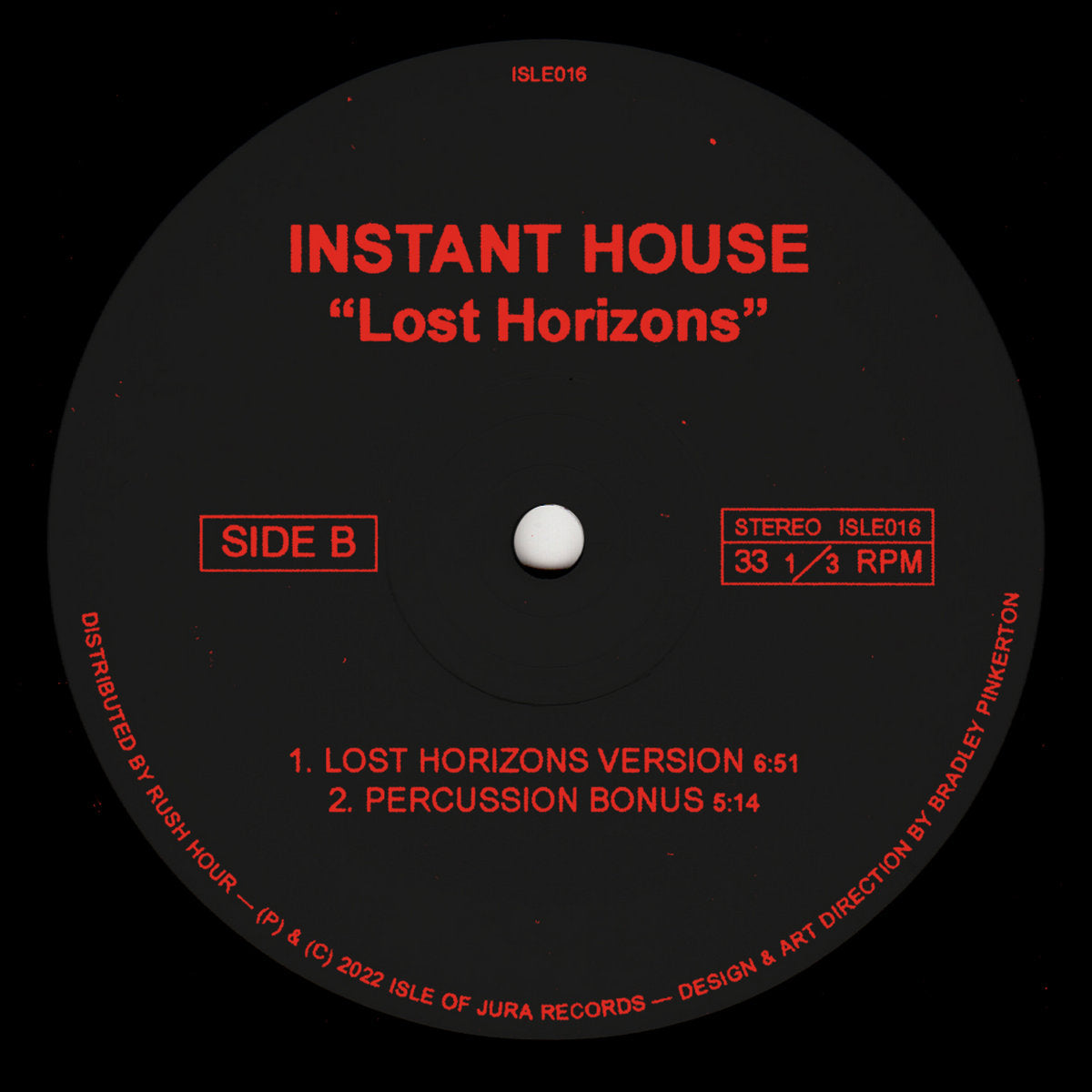 Instant House - Lost Horizons 12"
