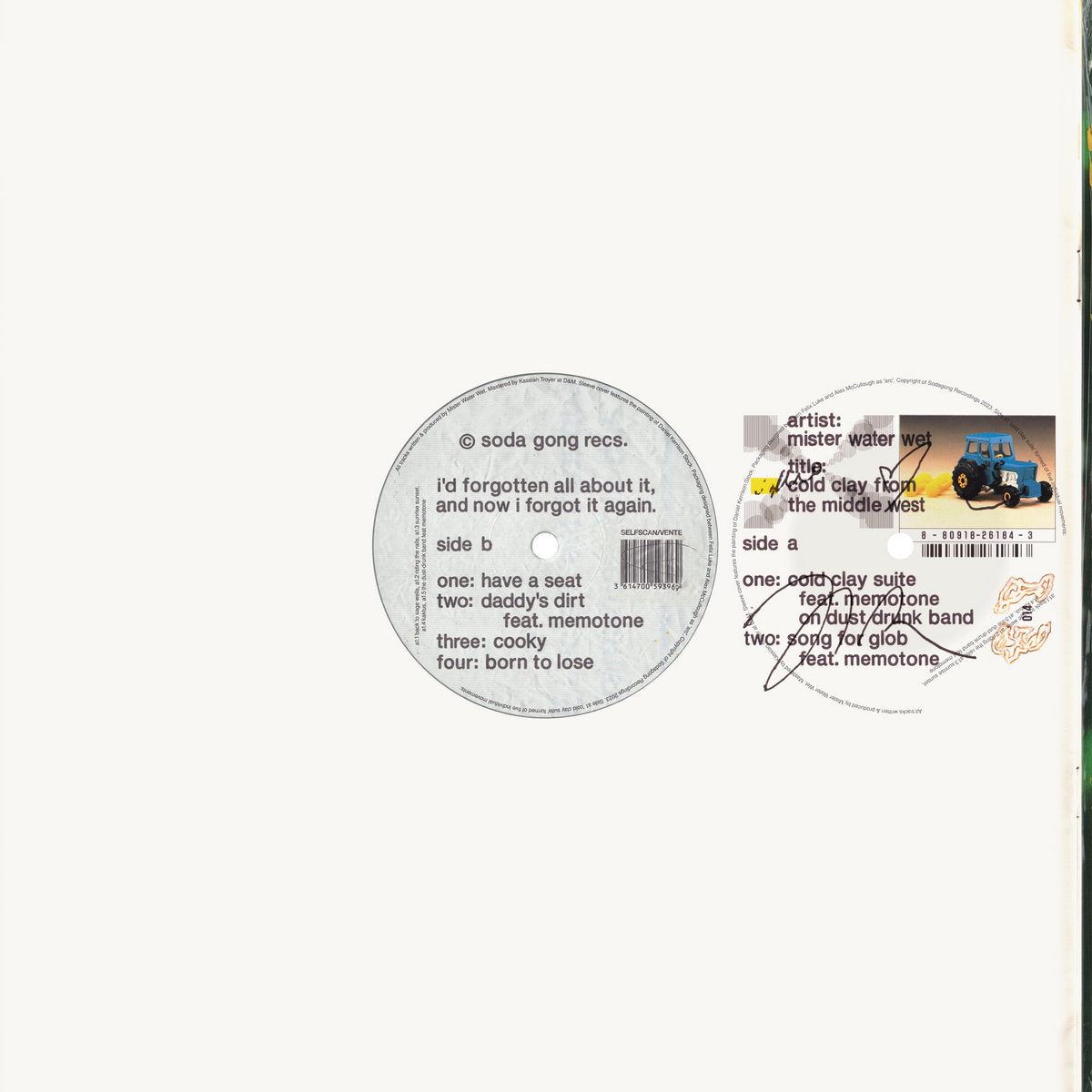 Mister Water Wet - Cold Clay from the Middle West LP