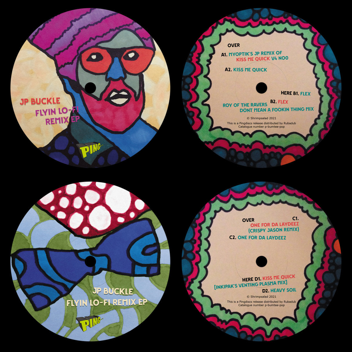 JP Buckle - Flyin Lo-Fi Remix 2x12"