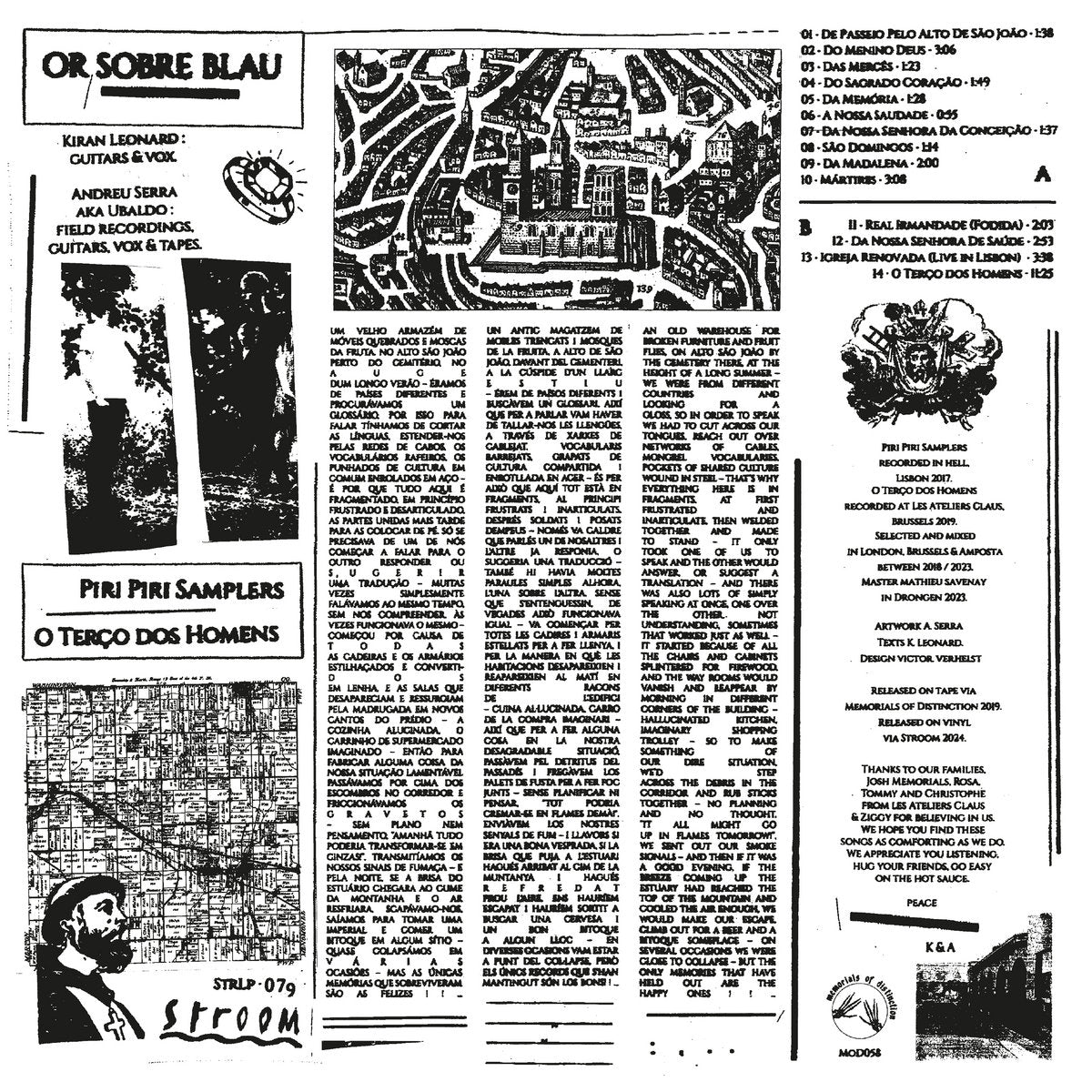 Or Sobre Blau - Piri Piri Samplers + O Terço dos homens LP