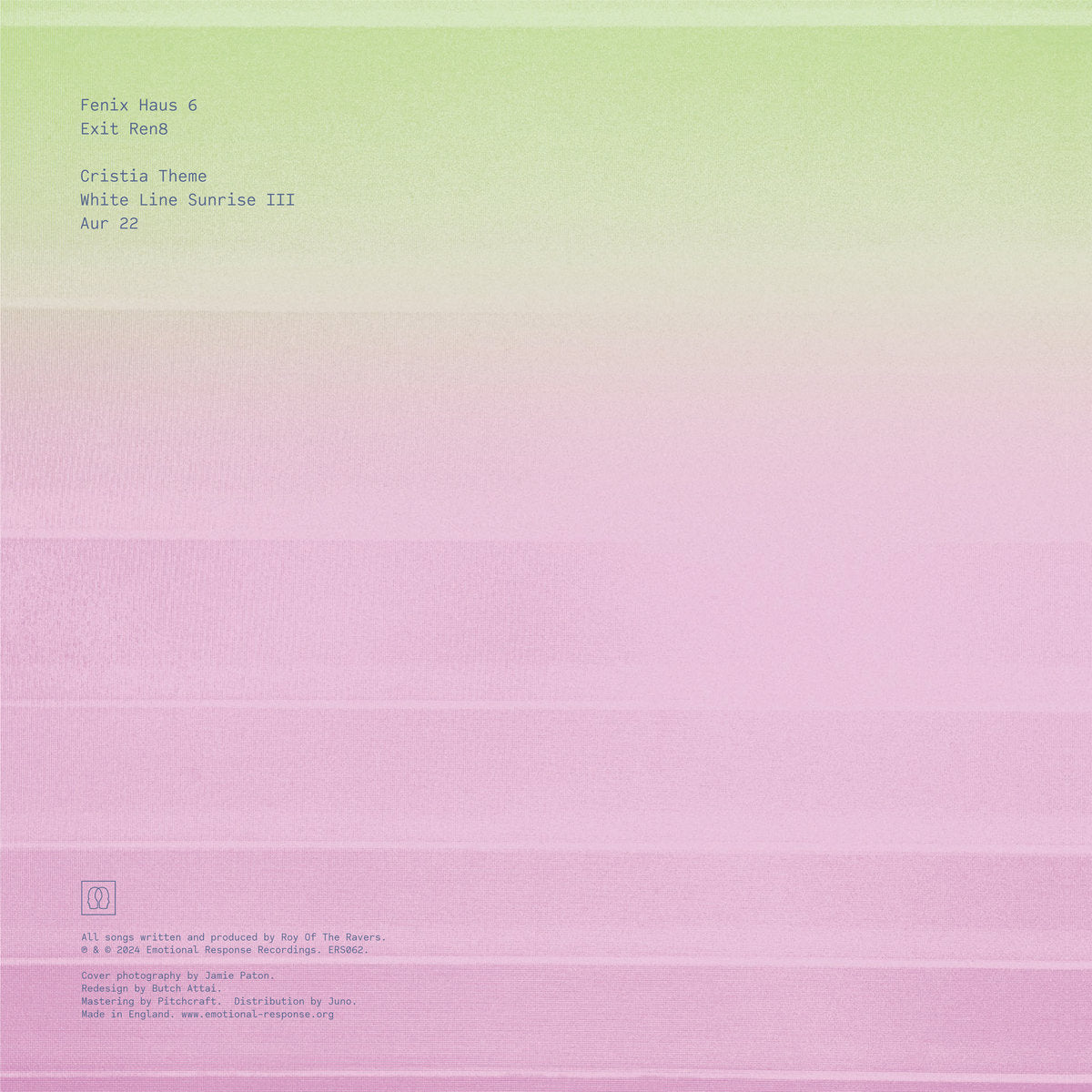 Roy of The Ravers - White Line Sunrise III (Part 2) EP