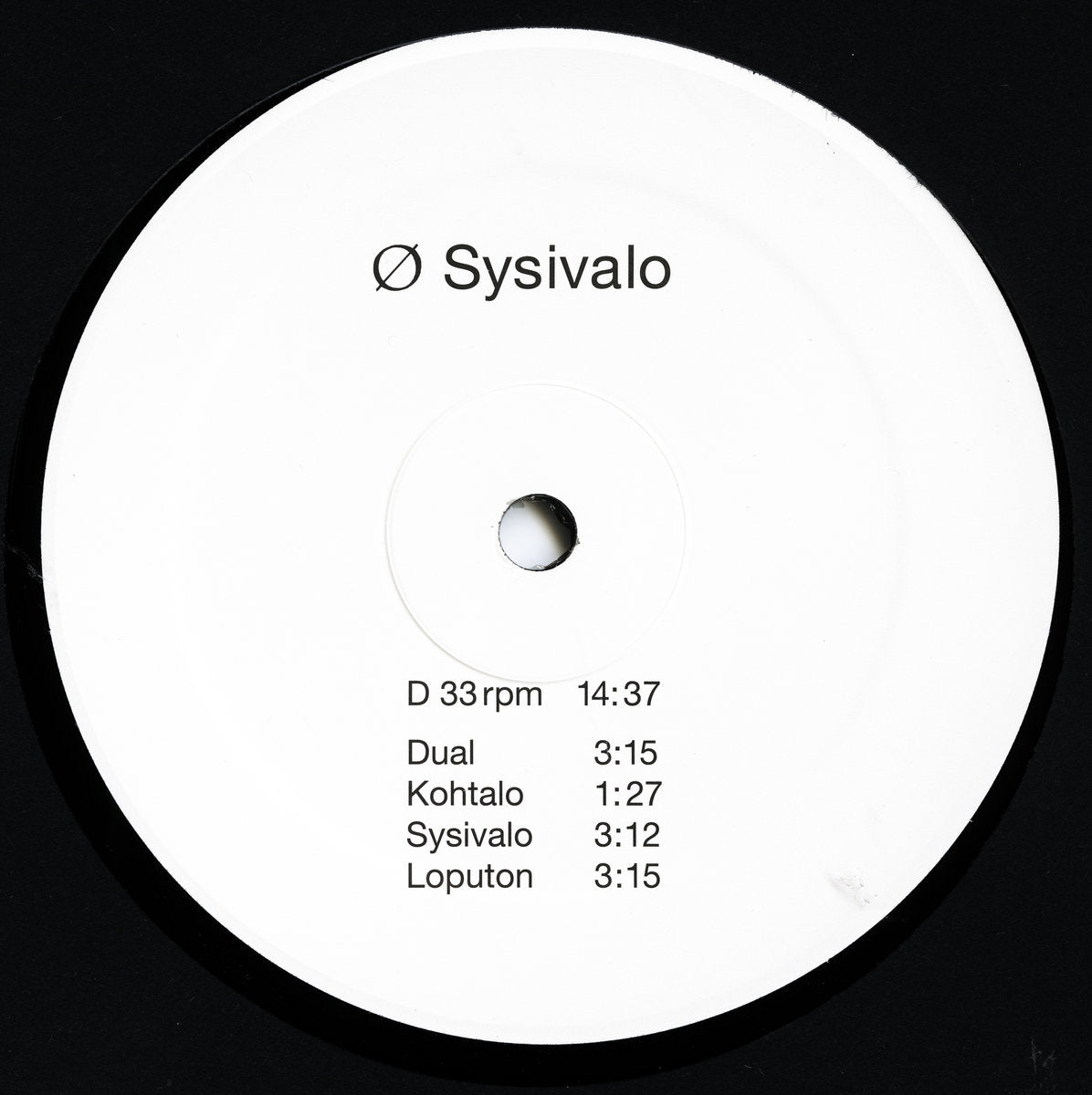 Ø (Mika Vainio) - Sysivalo LP + CD