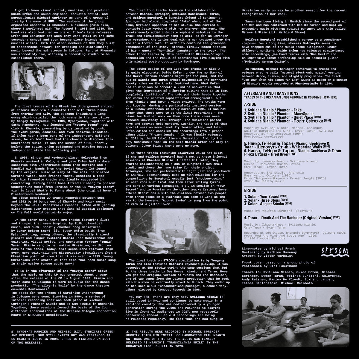 V/A - Aftermath and Transitions (Traces Of The Ukrainian Underground in Cologne (1994-1996)) LP