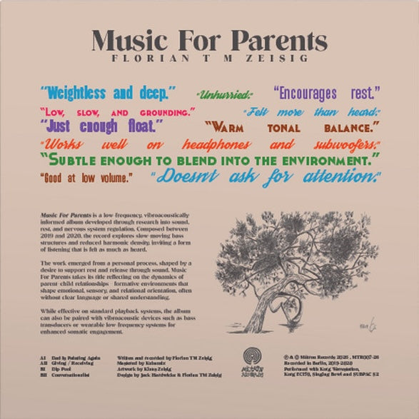 Florian T M Zeisig - Music For Parents LP (Pre-order)