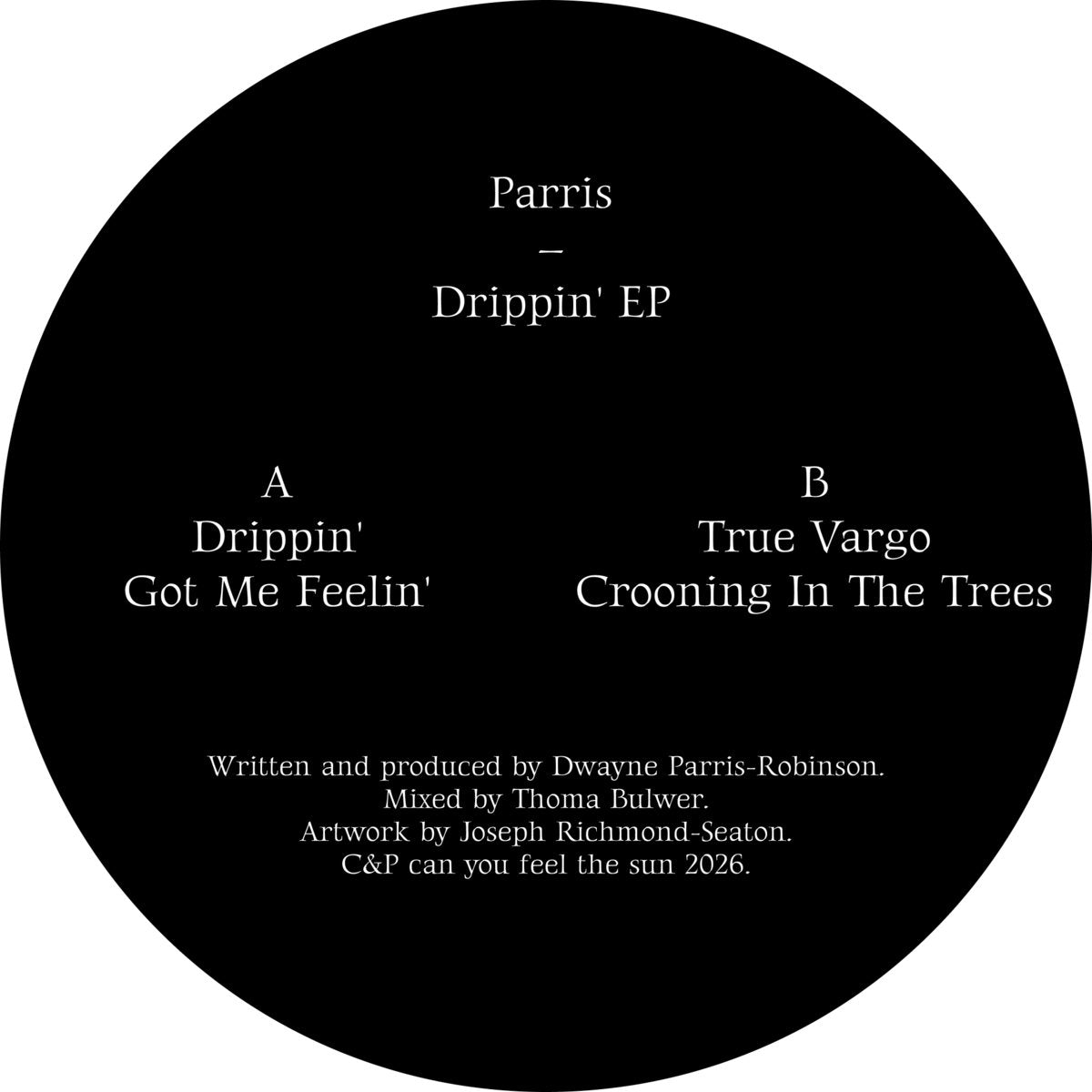 Parris - Drippin EP 12"