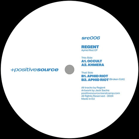 Regent - Aphid Riot EP 12"