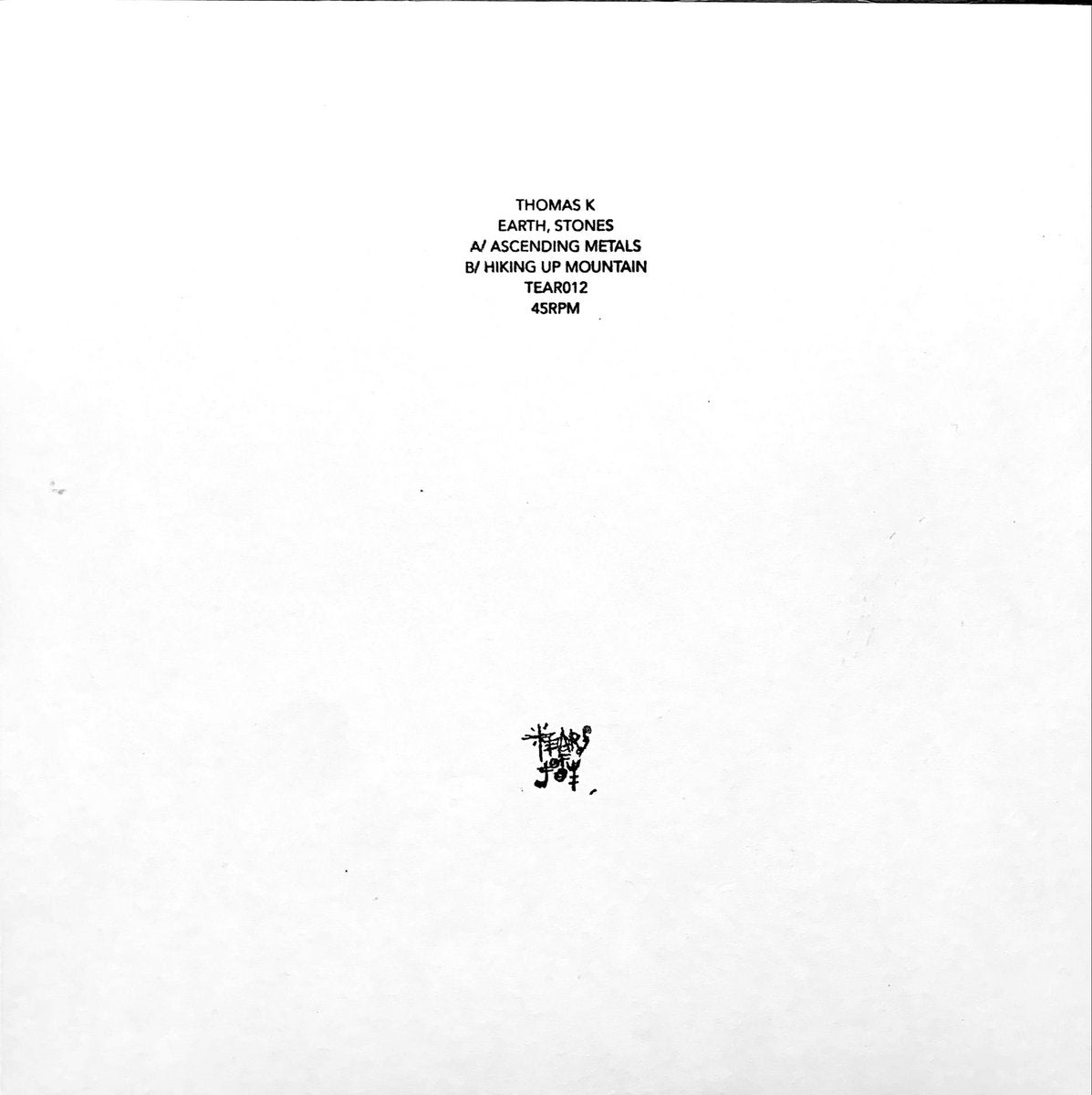 Thomas K - Earth, Stones 12"