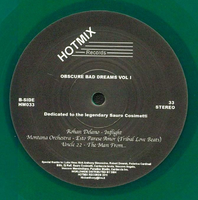 V/A - Obscure Bad Dreams Vol. 1 - Dedicated to the Legendary Sauro Cosimetti 12"