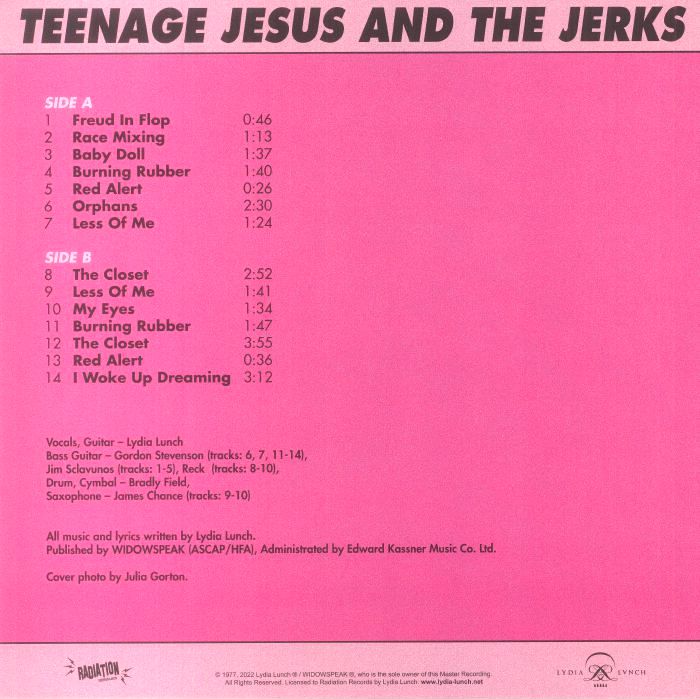 Teenage Jesus and The Jerks - Teenage Jesus and The Jerks LP