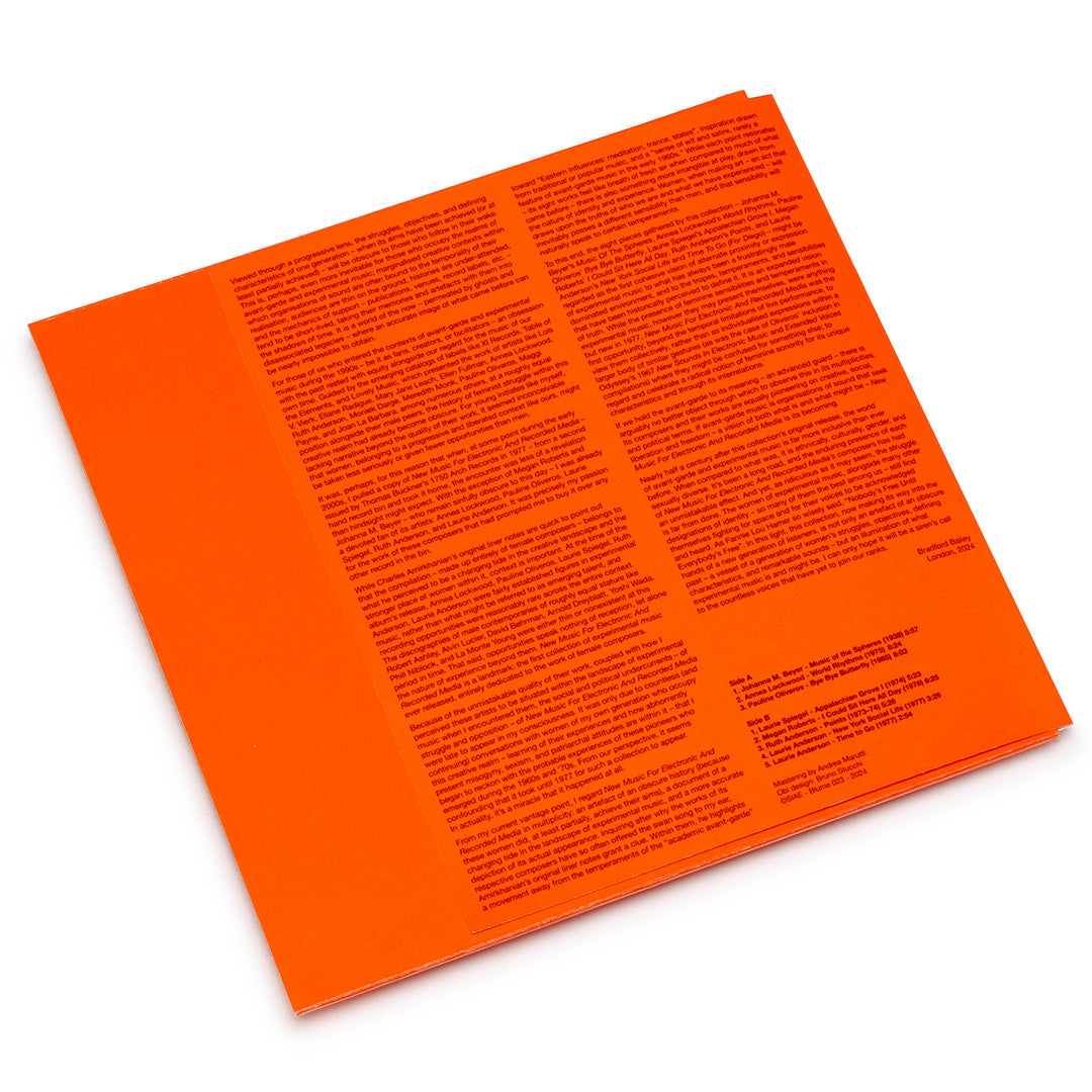 V/A - New Music for Electronic and Recorded Media LP