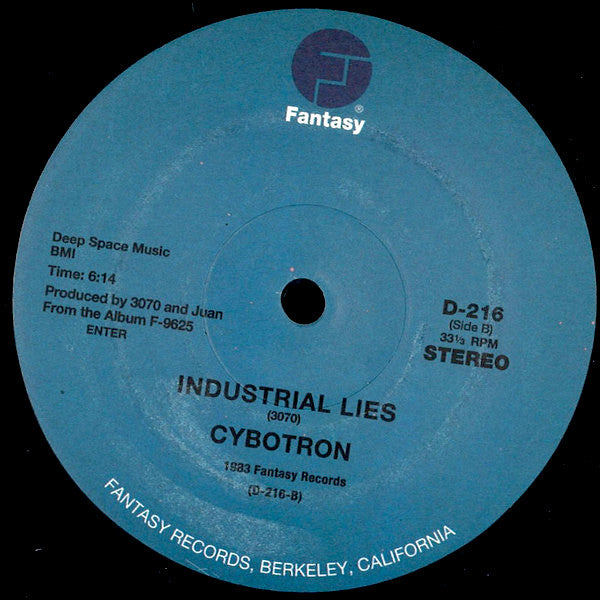 Cybotron - Clear / Industrial Lies 12"