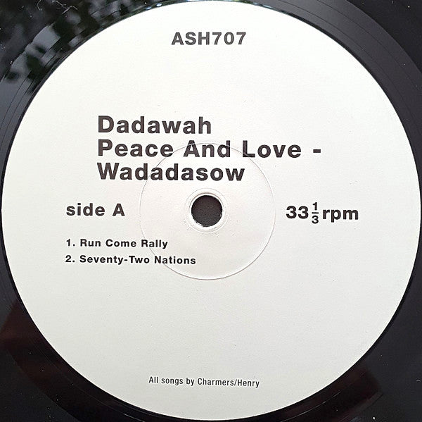Dadawah - Peace and Love - Wadadasow LP