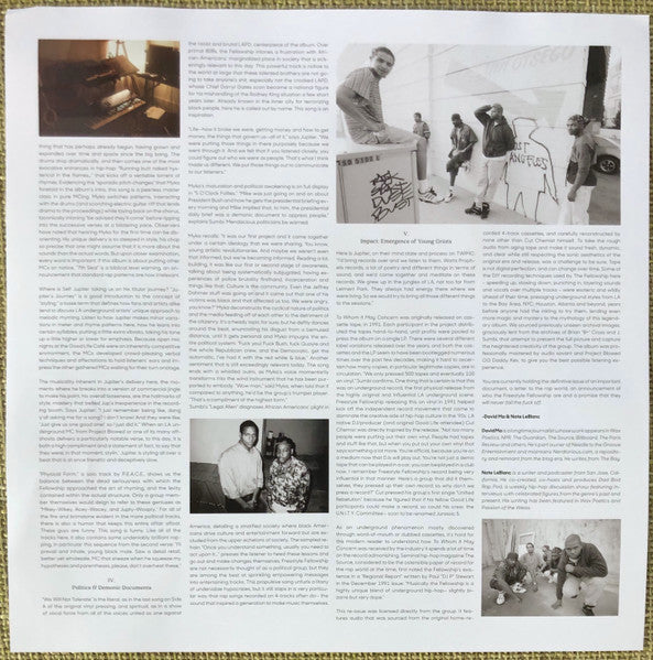 Freestyle Fellowship - To whom it may concern... 2xLP
