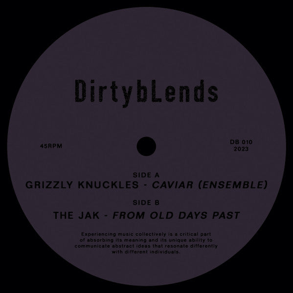 Grizzly Knuckles / The Jak - DirtybLends 010 12"