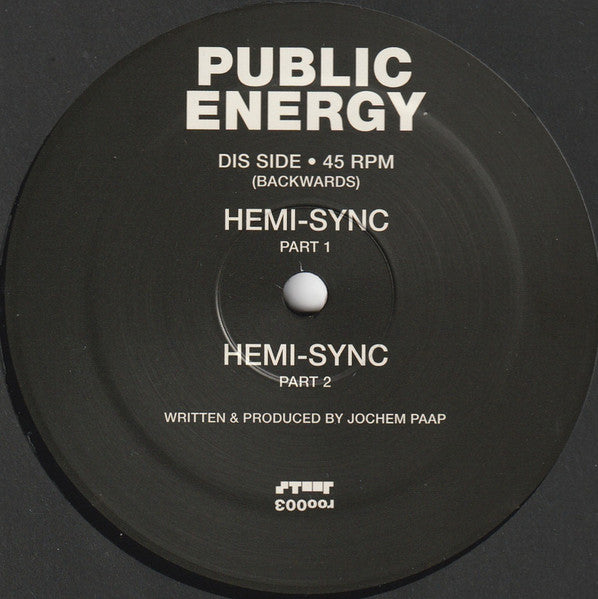 Public Energy (Speedy J) - Three O Three 12"