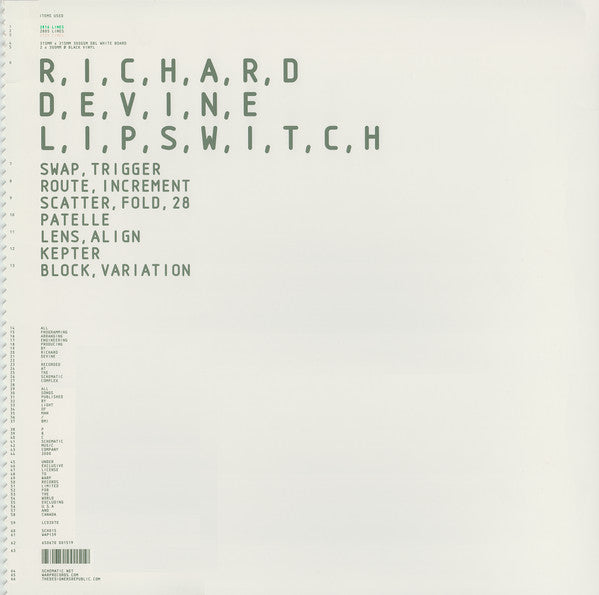 Richard Devine - Lipswitch 2x12"