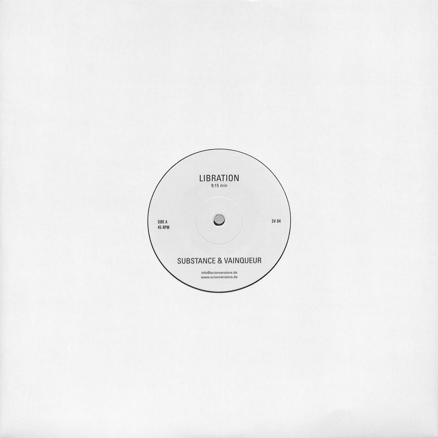 Substance & Vainqueur - Libration 12"