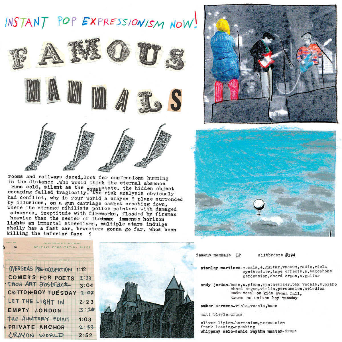 Famous Mammals - Instant Pop Expressionism Now! LP