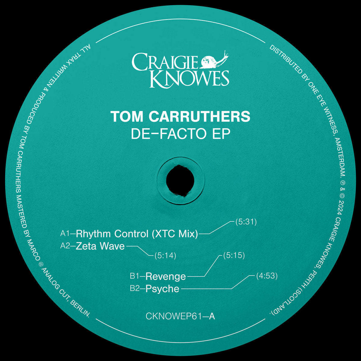Tom Carruthers - De-Facto 12"