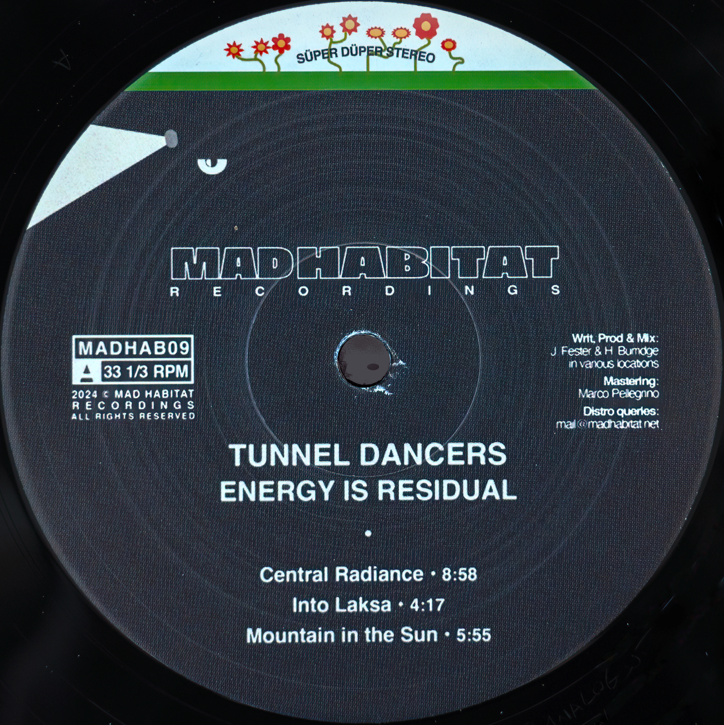 Tunnel Dancers (Cousin & Hugh B) - Energy Is Residual LP