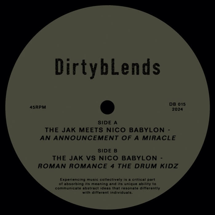 Nico Babylon / The Jak - An Announcement of a Miracle / Roman Romance 4 the Drum Kidz 12"