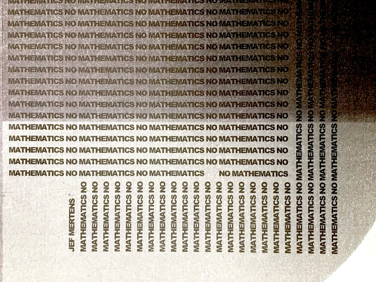 Jef Mertens - No Mathematics LP