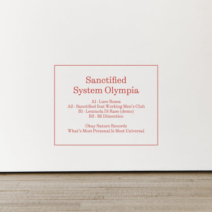 System Olympia - Sanctified EP 12"