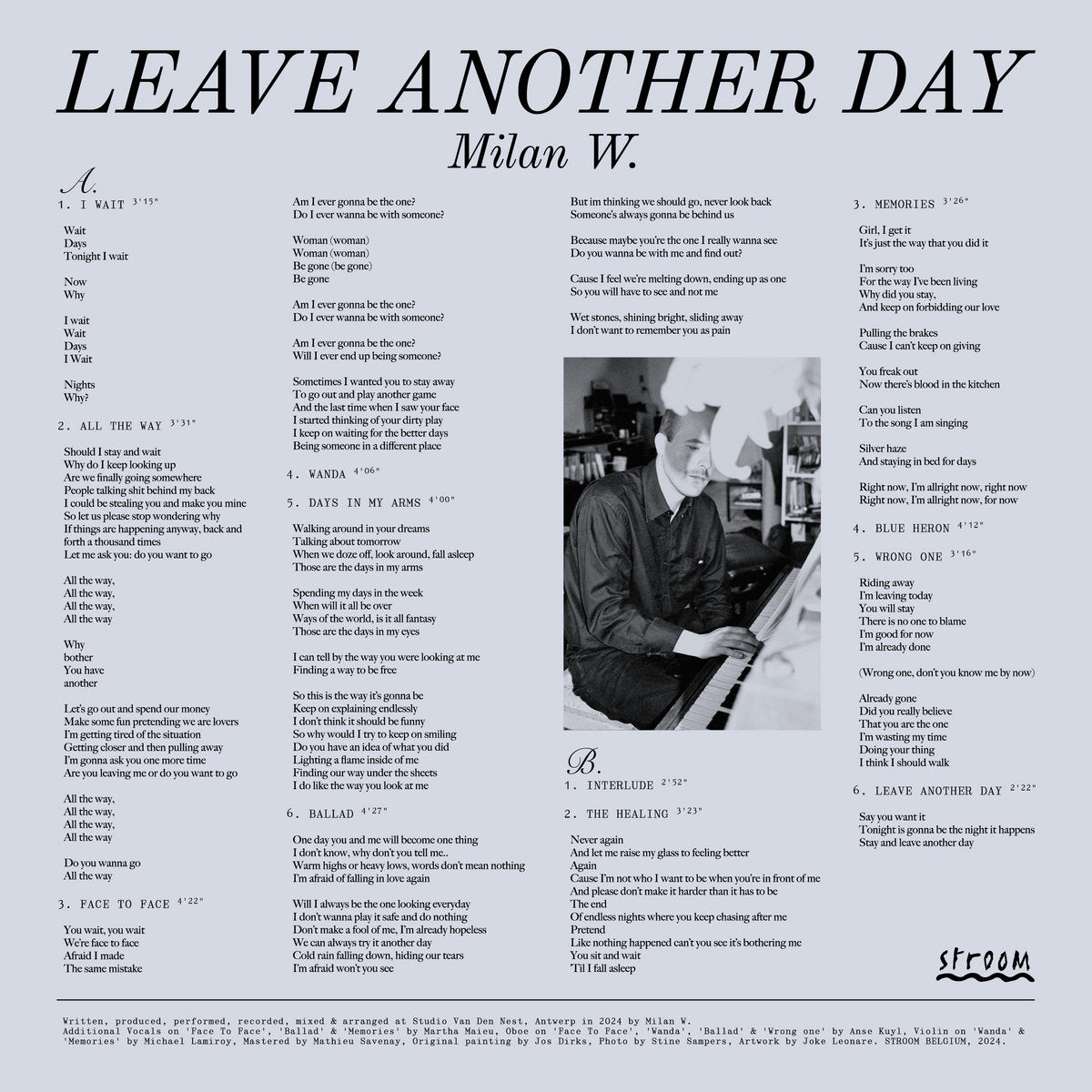 Milan W. - Leave Another Day LP