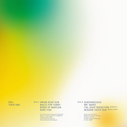 Tokio Ono - Peel (w/ SKRSINTL Remix) LP