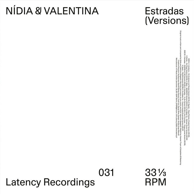 Nídia & Valentina - Estradas (Versions) LP