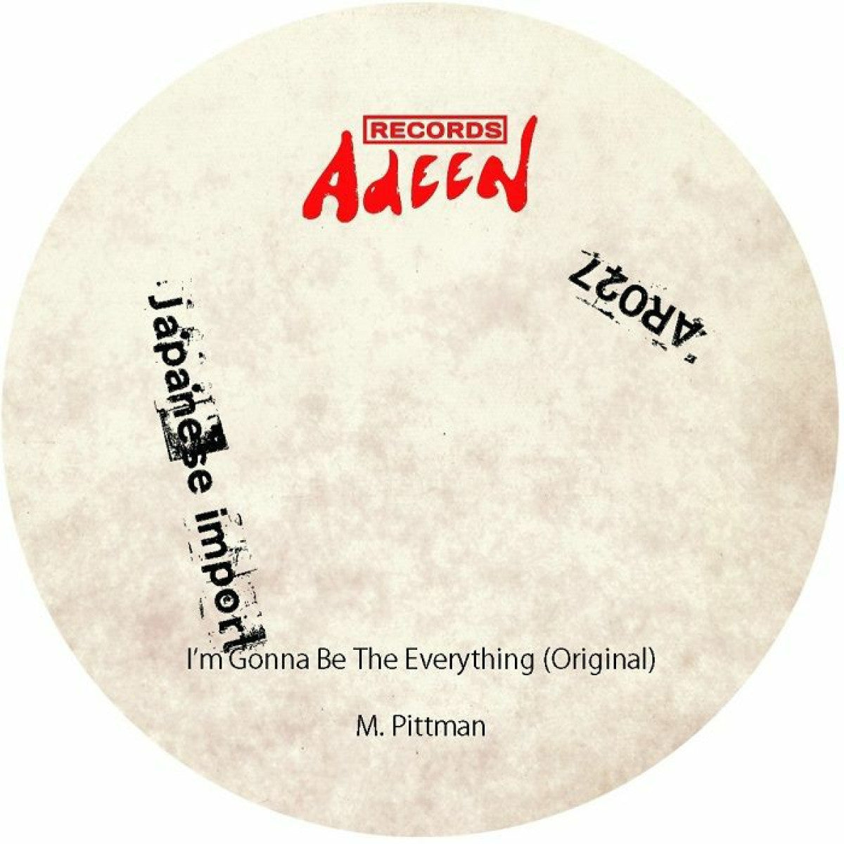 Marcellus Pittman - I'm Gonna Be the Everything (Japanese Import Edition) 12"