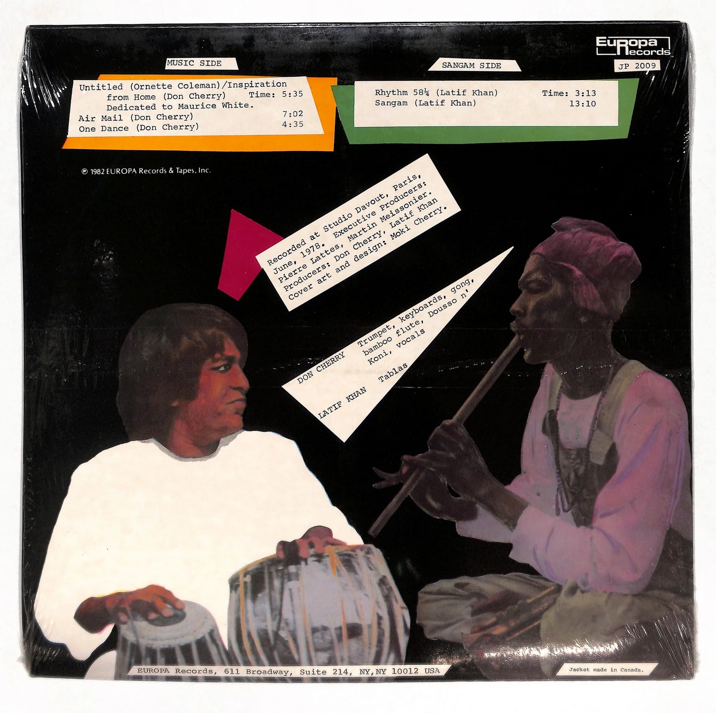 Don Cherry & Latif Khan - Music / Sangam LP