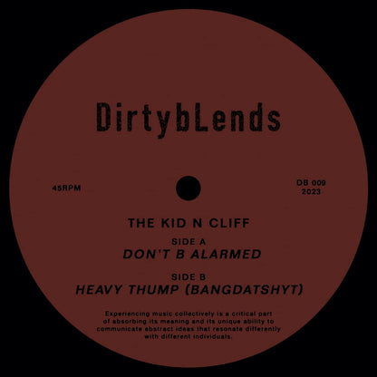 The Kid N Cliff - Don't B Alarmed / Heavy Thump (Bangdatshyt) 12"