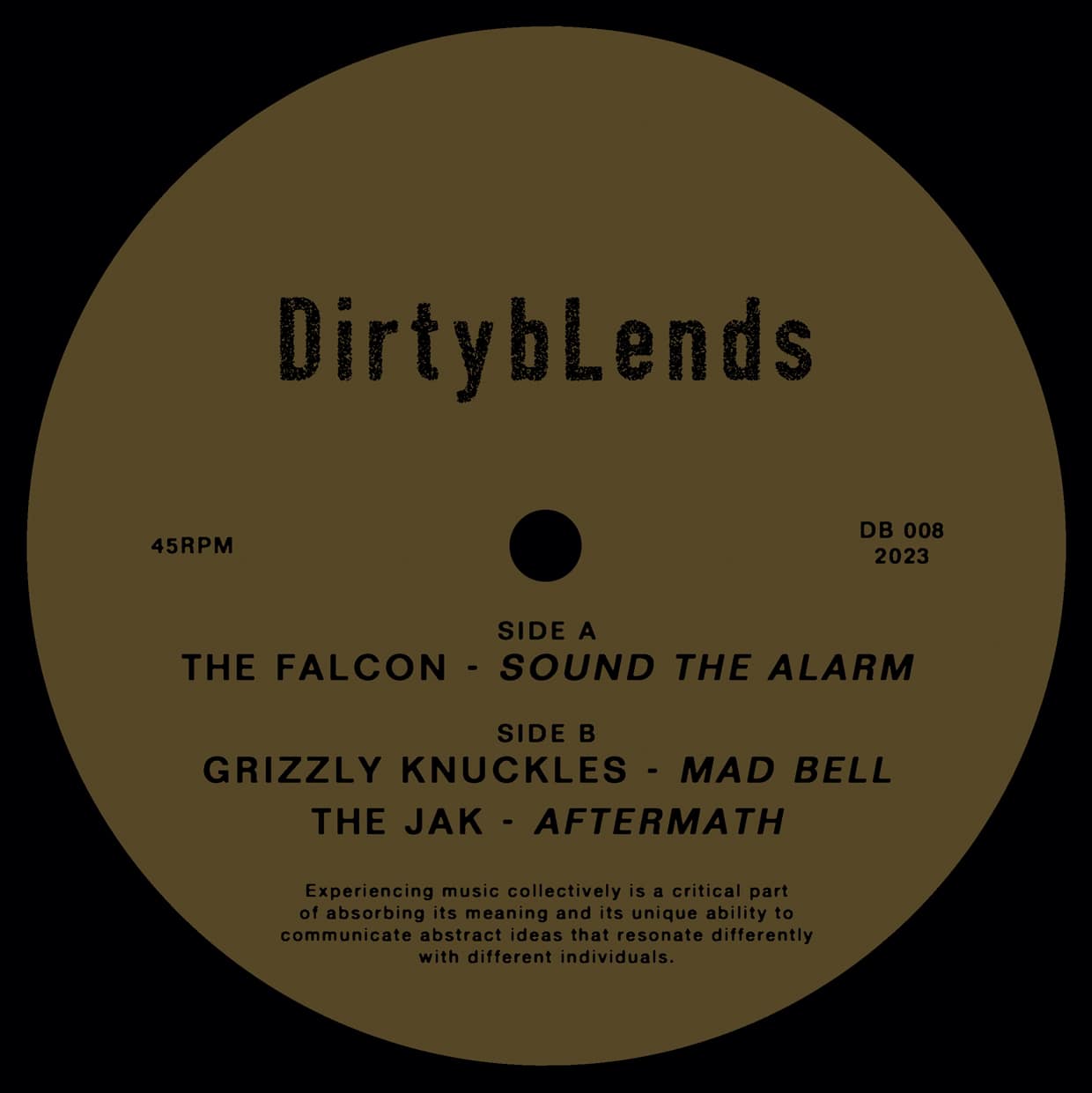 The Falcon, Grizzly Knuckles, The Jak - Sound The Alarm / Mad Bell / Aftermath 12"