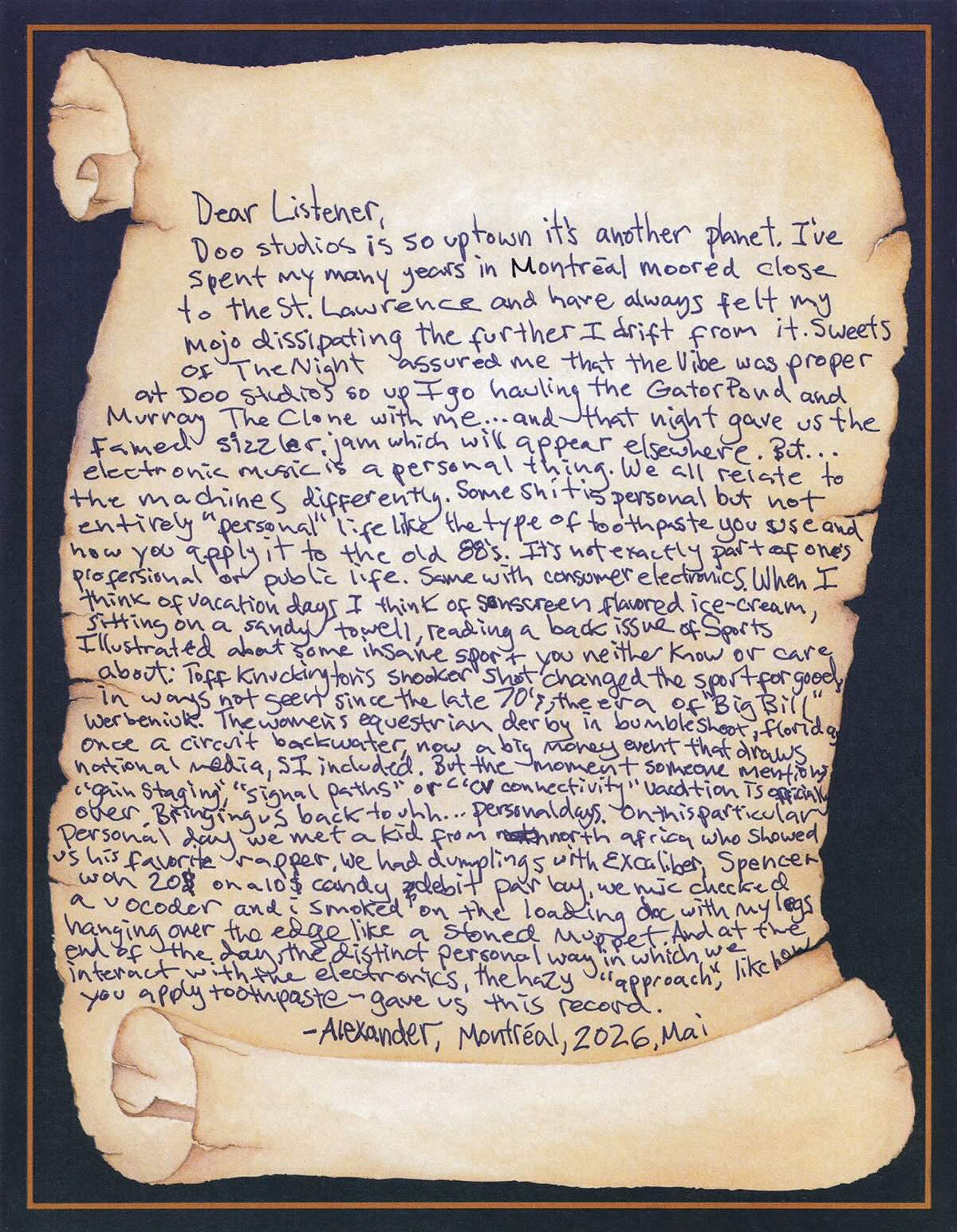 Spencer and Alexander - Personal Day 12" (Pre-order)
