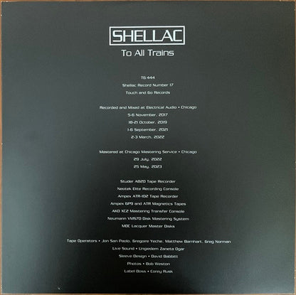 Shellac - To All Trains LP