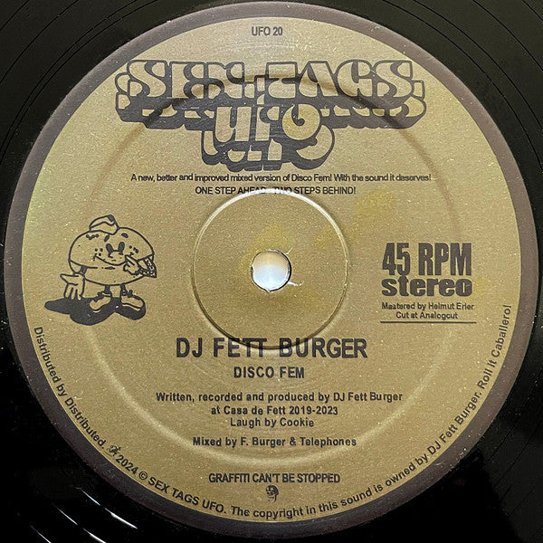 DJ Fett Burger & DJ Grillo Wiener - Disco Fem/Disco Sex 12"