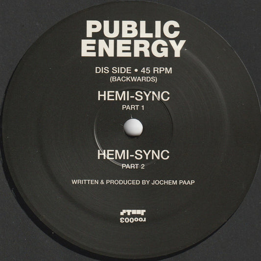 Public Energy (Speedy J) - Three O Three 12"