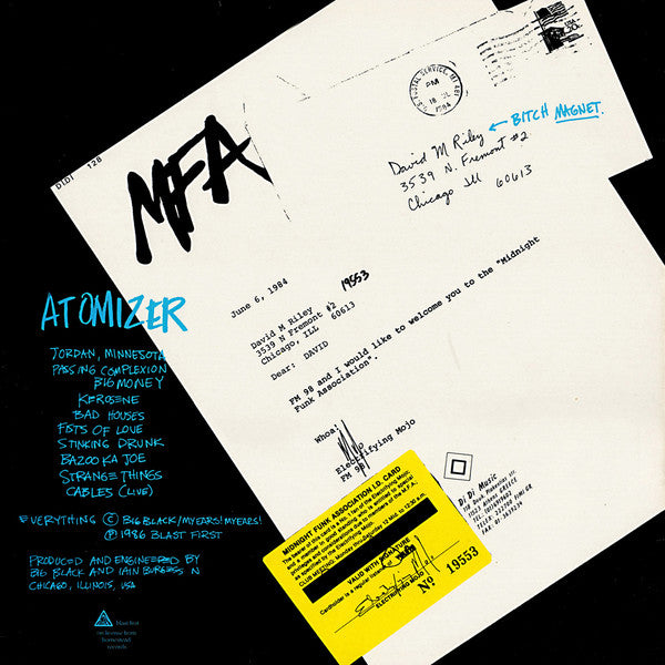 Big Black - Atomizer LP