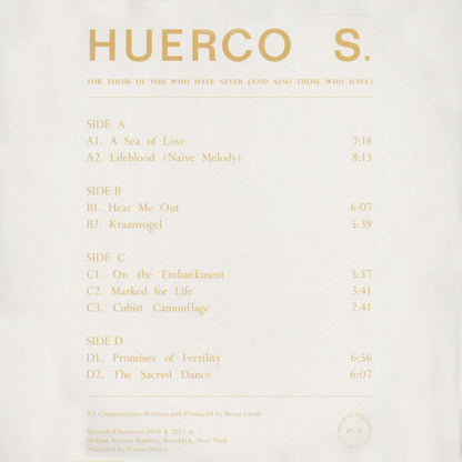 Huerco S. - For Those Of You Who Have Never (And Also Those Who Have) 2xLP