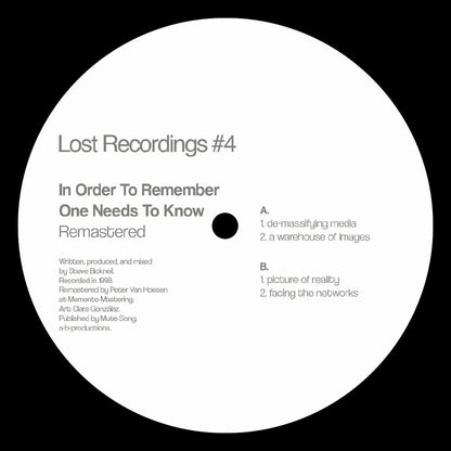 Steve Bicknell - Lost Recordings #4 12"
