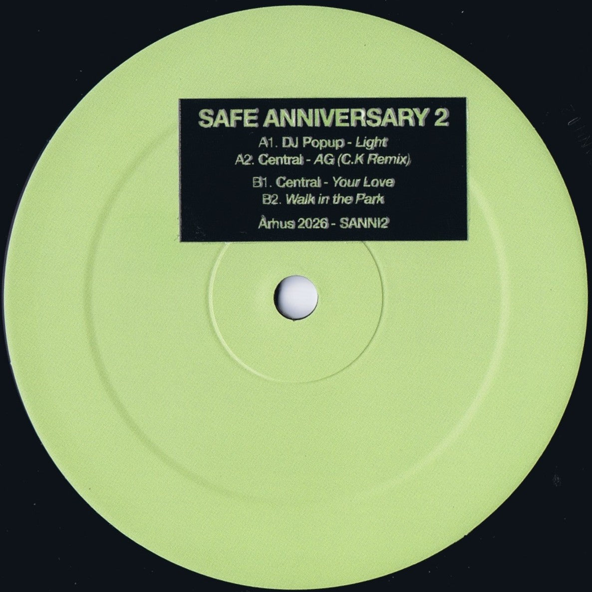 DJ Popup / Central - Safe Anniversary 2 EP 12" (Pre-order)