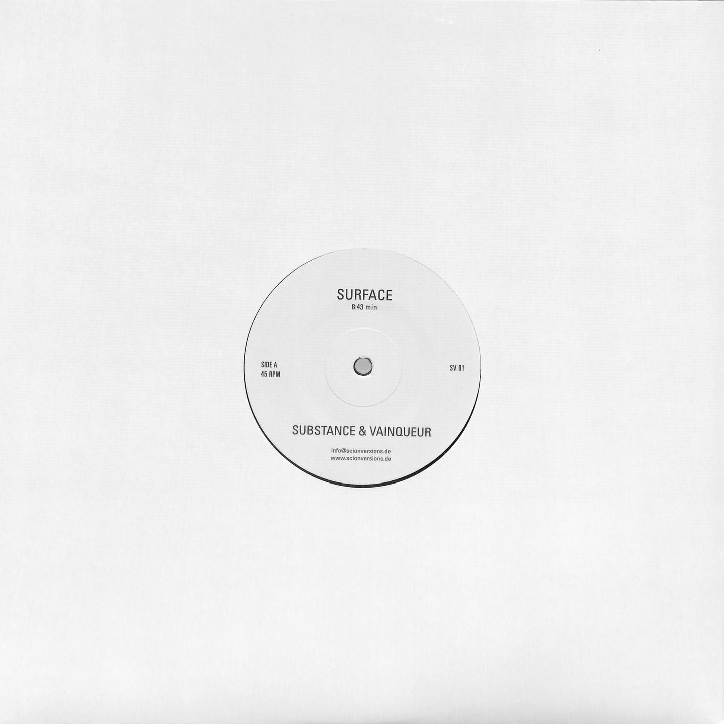 Substance & Vainqueur - Surface 12"