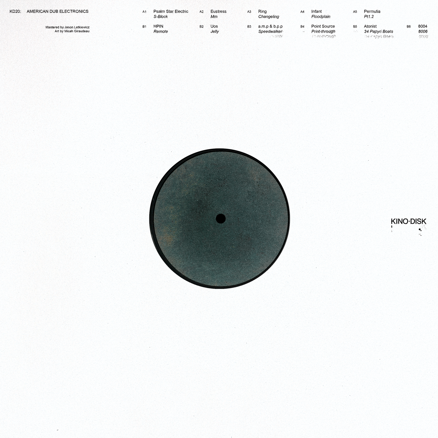 V/A - American Dub Electronics LP (Kino Disk) (Pre-order)