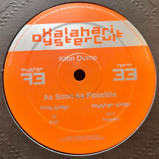 Klon Dump - As Soon As Possible EP 12"