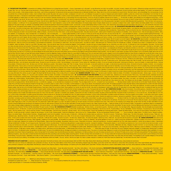 Bernardino Femminielli - Mémoires d'un Auto-Sabotage LP