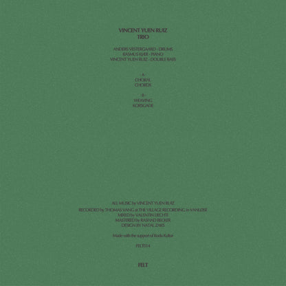 Vincent Yuen Ruiz - Trio LP (FELT) (Pre-order)