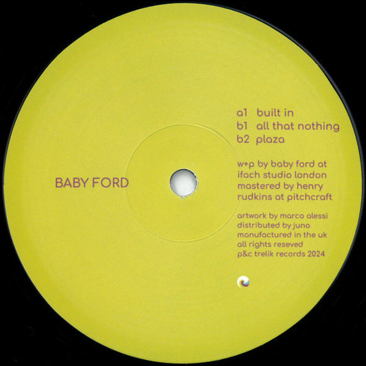 Baby Ford - Built In EP 12"