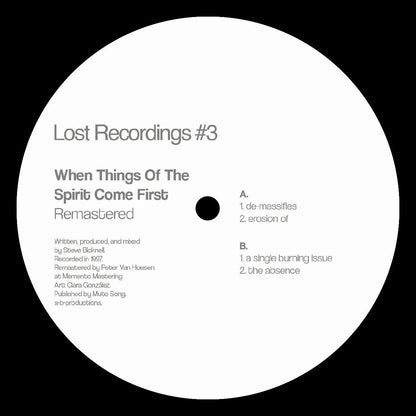 Steve Bicknell - Lost Recordings #3 12"
